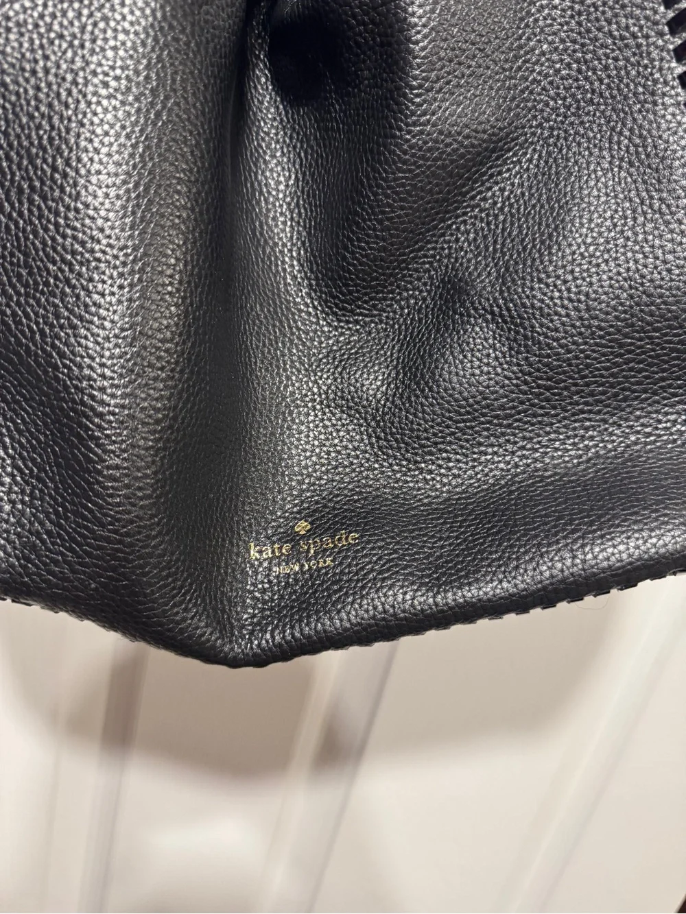 Kate Spade Black Leather Hobo Bag